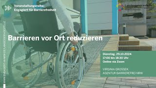 Barrieren vor Ort reduzieren | Engagiert für Barrierefreiheit