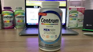 Centrum Silver Masculino Men Homem 50+ 275 Caps Import USA