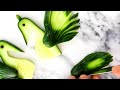 art in cucumber peacock vegetable carving garnish party food decoration by italypaul