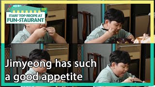 Jimyeong has such a good appetite (Stars' Top Recipe at Fun-Staurant EP.101-3) | KBS WORLD TV 211109