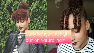 Faux Bangs Natural Hair Find Your Perfect Style High Bun And Curly Bang Natural Hair Easy Hairstyles Music Jinni
