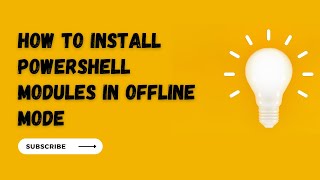How To Install PowerShell Modules In Offline Mode | Install a nupkg module offline