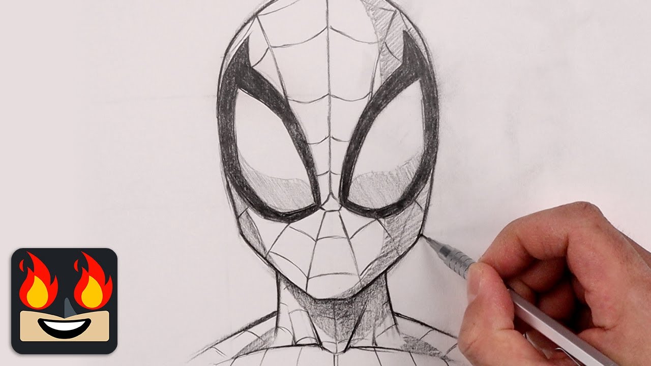 How To Draw Spiderman Beginner S Sketch Tutorial Youtube How To Draw Spiderman Beginner S Sketch Tutorial Youtube