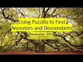 Using Puzzilla to Find Ancestors and Descendants