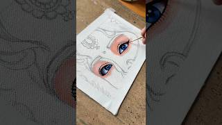 Most Beautiful Eyes 🥹 #radhakrishna #radha #krishna #painting #viralvideo