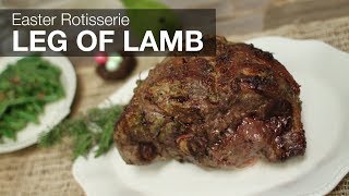 Ronco Recipes - Garlic-Studded Easter Rotisserie Leg Of Lamb