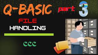 QBasic file handling program (APPEND mode) #codecoffeecircuit #programming #qbasic #fyp #youtube