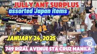 ALL ITEMS JAPAN SURPLUS GOOD QUALITY/JULLY ANT SURPLUS 749 RIZAL AVENUE STA.CRUZ MANILA.