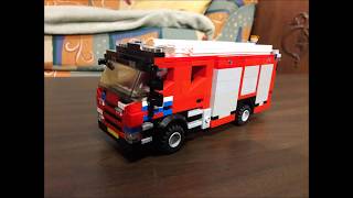 New LEGO Scania dutch pumper/ Nieuwe Scania tankautospuit