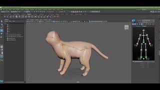Maya 2022 Quick Rig a quadruped