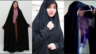 Irani Chadar With Sleeves | Irani Abaya Cutting And Stitching With Easy Method In Hindi / Urdu