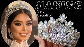 آموزش ساخت تاجی زیبا واستثنایی بایادگیری این هنربه درآمد برسیدTeaching how to make a bridal crown