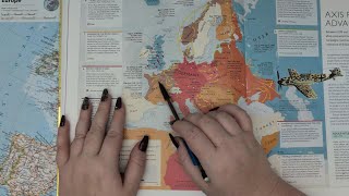 ASMR ~ Maps of WWII! Europe \u0026 Pacific ~ Soft Spoken