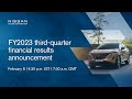 Live: Nissan FY2023 third-quarter financial results announcement​