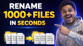 Rename 1000+ Files in Seconds ⚡ No Coding Needed | No Manual Work #excel #windows #vba
