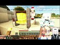 fubuki throw watamate meat in front of watame and eat it minecraft hololive eng sub