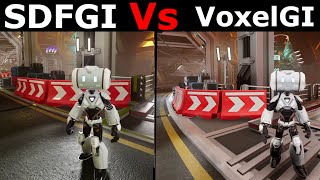 Godot 4 AAA Style Graphics SDFGI Vs VoxelGI - Global Illumination.