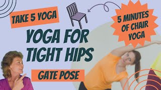 Chair Yoga for Beginners | Gate Pose