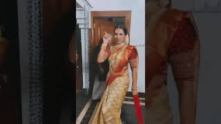 Saranya Anand Latest Bridal Looking Video With Her Father | Kudumbavilakku Serial