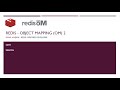 Redis - Object Mapping (OM) 2