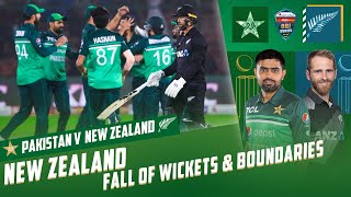 Let's Recap New Zealand's Fall of Wickets And Boundaries | 3rd ODI 2023 | PCB | MZ2T