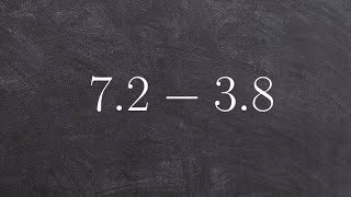 How to subtract two multi digit decimals from each other