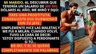 Mi marido dijo que conseguí mi salario de 300 mil dólares durmiendo con el jefe – Me reí