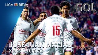 Gol de J.J. Macías | Xolos 0 - 1 Chivas | Liga BBVA MX - Jornada 7 - CL 2020