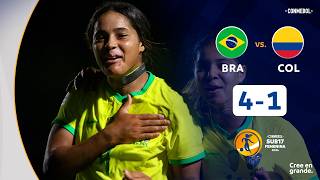 BRASIL vs. COLOMBIA [4-1] | RESUMEN | CONMEBOL SUB17 FEM | FASE DE GRUPOS