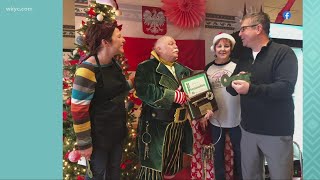 Iconic Christmas character Mr. Jingeling gets key to the city in Parma