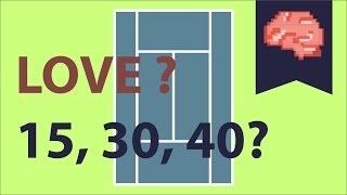 In tennis, why is the score count 0 (love) 15 30 40?