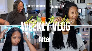 I Installed Loc Extensions On My Daughter | Adding Curly Hair To My Locs | A Day Out With Granny