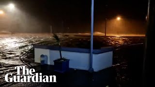 Storm Éowyn lashes Galway aquarium in Ireland