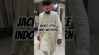 Jacket Style #Indowestern for wedding ceremony| 3 piece designer #sherwani with #kurta for men#groom