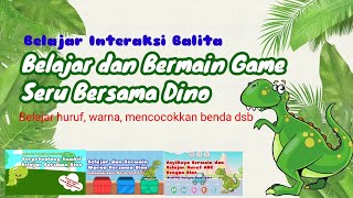 Belajar dan Bermain Bersama Dino Dengan Game Seru 28Menit ||Belajar Huruf Warna dsb