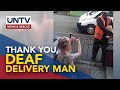 8-year-old English girl learns sign language to thank deaf parcel man for his service