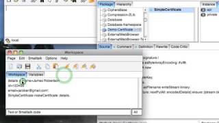 Tutorial: VisualWorks Core Libraries - Creating a Certificate