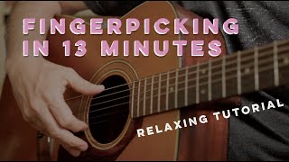 Meditative Fingerpicking Tutorial for Guitar (2-Finger Travis Pick)