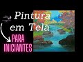 Paisagem acrílica para iniciantes/easy acrylic landscape painting for beginners Acrylic landscape