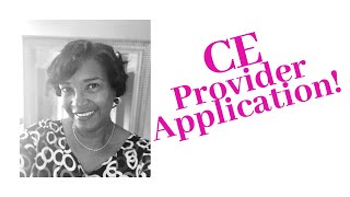 Continuing Education Provider Application