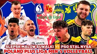 SLEPSK MALOW SUWALKI 🆚 PSG STAL NYSA POLAND PLUS LIGA MEN'S VOLLEYBALL 2024