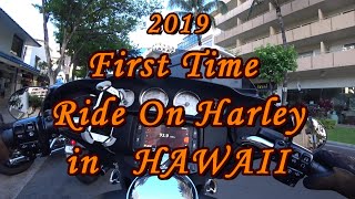 20190614 First Time Ride on Harley in HAWAII ハワイでハーレーに乗ってきた