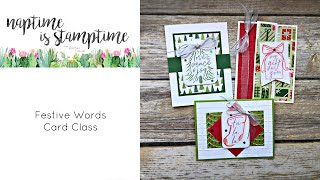 Festive Words Card Class