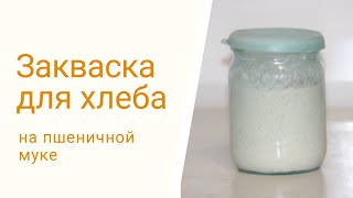 Закваска для хлеба на пшеничной муке / как сделать дома