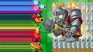 PVZ斗蛐蛐：非金卡植物种植9个 VS 一个2阶近卫巨人！