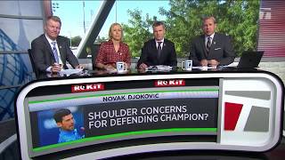 Tennis Channel Live: Novak Djokovic Shoulder Concers an Issue?