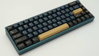 171 key ABS Double Shot Blue Samurai Keycaps