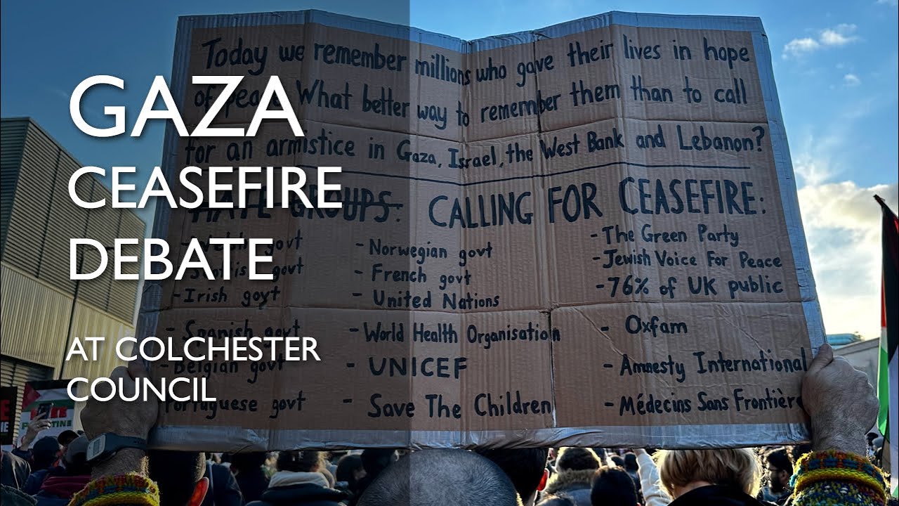 Gaza Ceasefire Debate At Colchester Council (Pt3 - 7th Dec) - YouTube