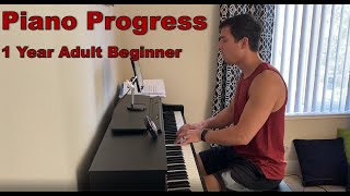 Piano Progress - 1 Year Adult Beginner