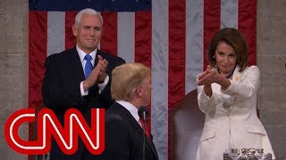Trump gets standing ovation from Nancy Pelosi at 2019 State of the Union